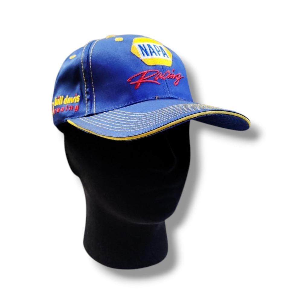 NAPA‎ Bill Davis Racing Hat Michael Waltrip Racing Blue Baseball Cap Strap Back
